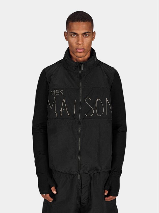 MADE BY SOCIETY MADE BY SOCIETY Kurtka anorak AVANTGARDE Hoodie - H17771 Czarny Basic Fit