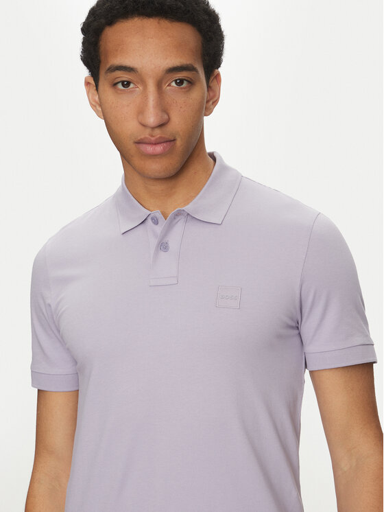 BOSS BOSS Polo marškinėliai Passenger 50507803 Violetinė Slim Fit