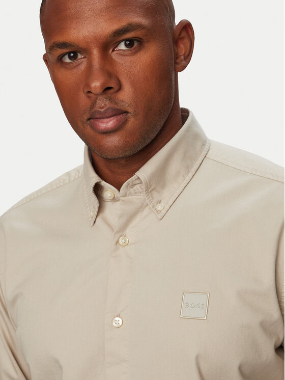 BOSS BOSS Сорочка Ricoplus_M 50565626 Світло-бежевий Regular Fit