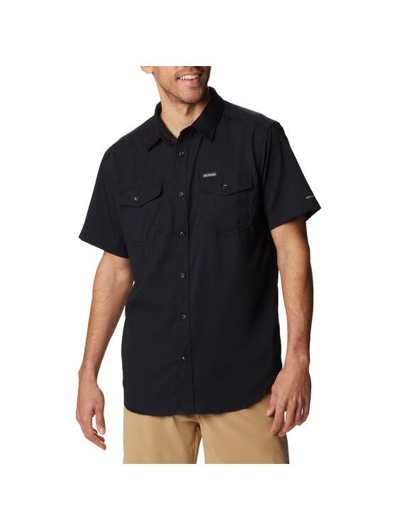 Columbia Columbia Koszula Utilizer II Solid Short Sleeve Shirt Czarny Regular Fit