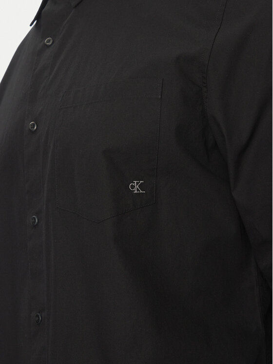 Calvin Klein Jeans Calvin Klein Jeans Marškiniai LV040QM160 Juoda Regular Fit