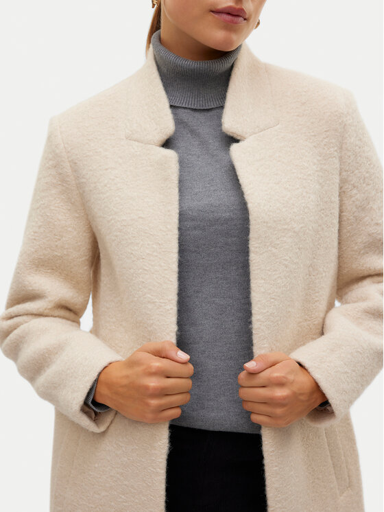 Vero Moda Vero Moda Kevad-sügis mantel Elitekatrine 10311258 Beež Regular Fit