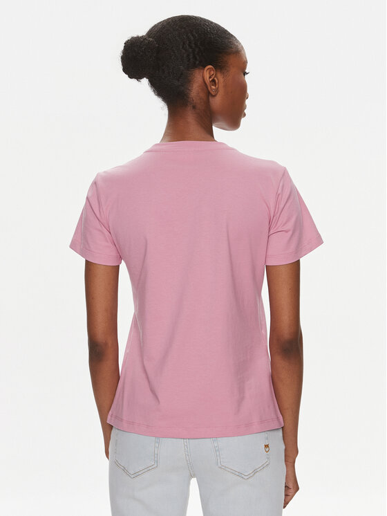 PINKO Pinko T-Shirt Quentin 100535 A1R7 Różowy Regular Fit