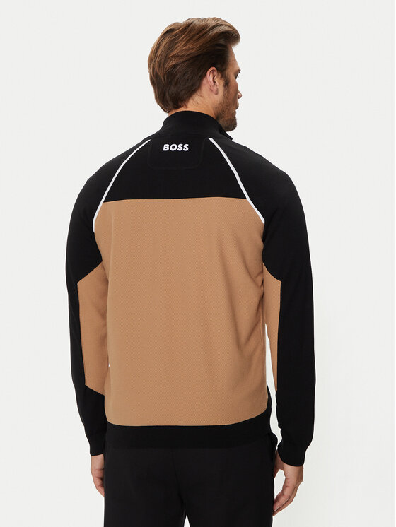 BOSS Boss Sweater Hydro-X 50519377 Fekete Regular Fit