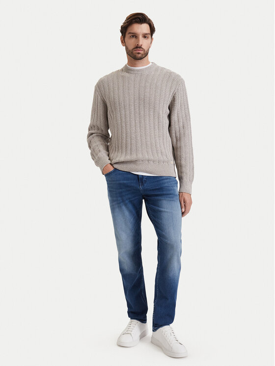 BOSS BOSS Pullover Arakingo 50565119 Beige Relaxed Fit