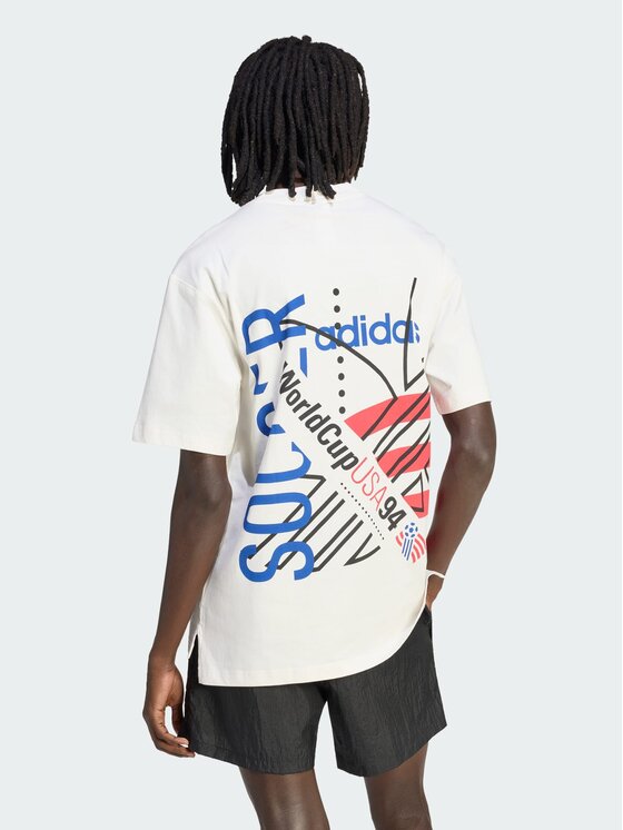 adidas adidas Koszulka techniczna 165582 Biały Regular Fit