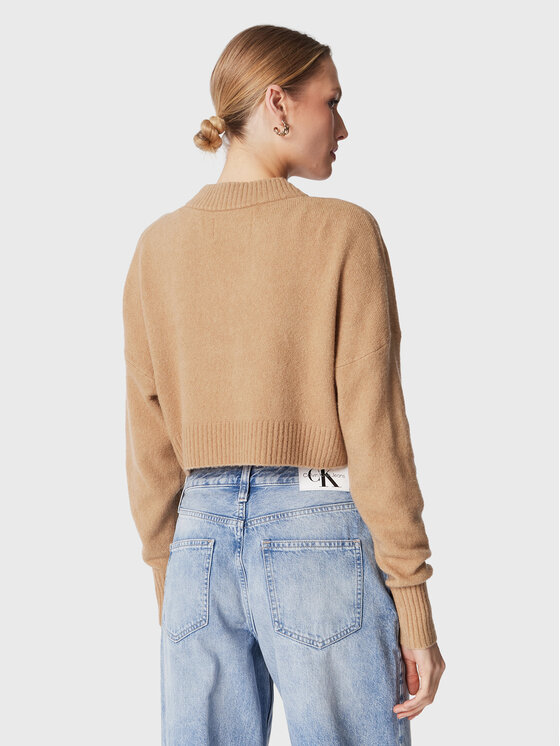 Calvin Klein Jeans Calvin Klein Jeans Maglione J20J220525 Beige Relaxed Fit