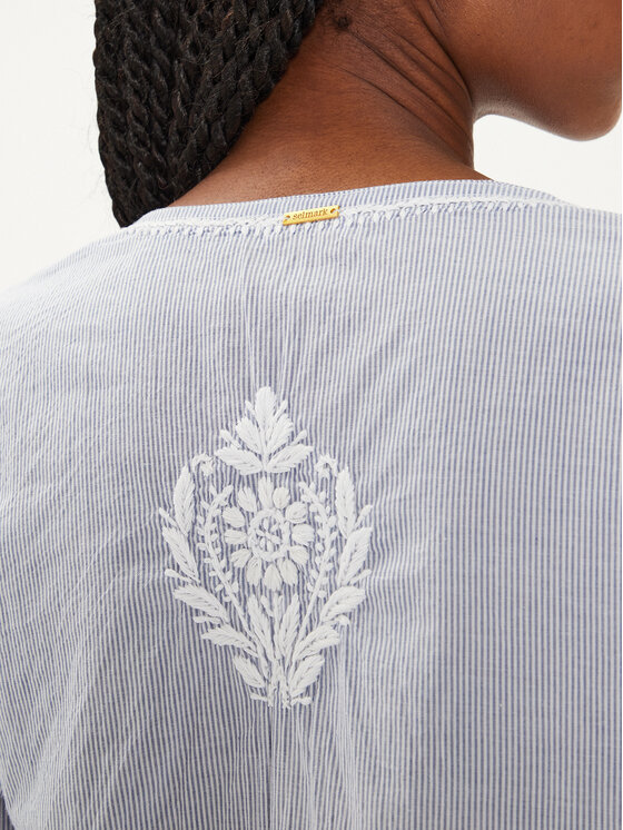 Selmark Selmark Пляжна сукня BC076 Голубий Regular Fit