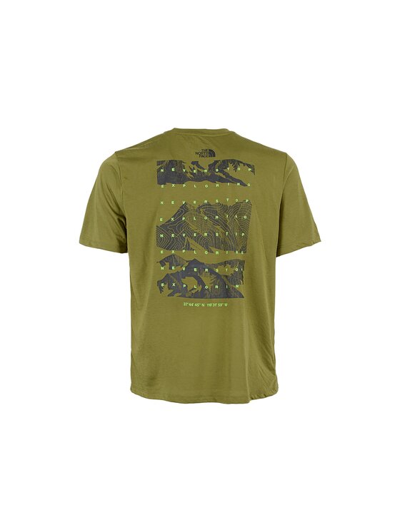 The North Face The North Face T-shirt NF0A8BQWPIB1 Verde Regular Fit