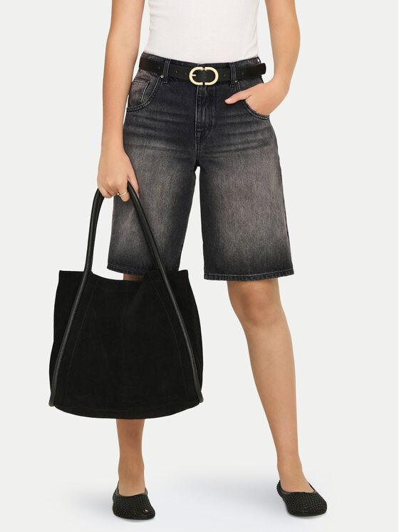 ONLY ONLY Jeansshorts Mate Reg 15340976 Schwarz Regular Fit