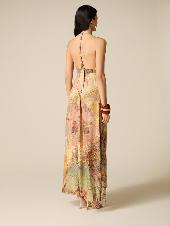 Oltre Oltre Abito da sera 7018J000884N0R2 Crema A-Line Fit