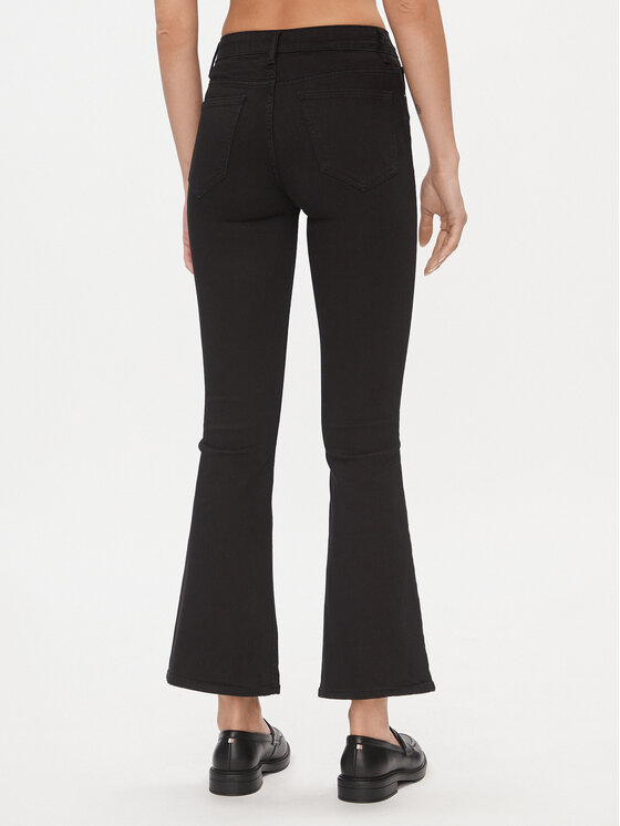 Vila Vila Traperice 14085688 Crna Bootcut Fit