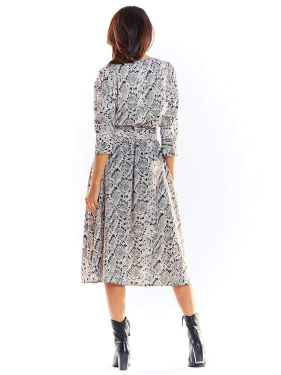 Awama Awama Vestito da giorno A313 Grigio Basic Fit