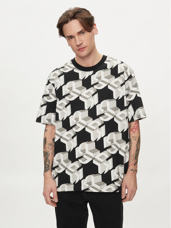 Karl Lagerfeld Jeans Karl Lagerfeld Jeans T-shirt 241D1701 Siva Relaxed Fit