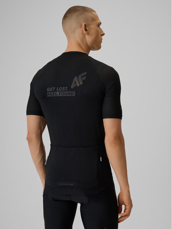 4F 4F Koszulka rowerowa 4FRSS26TFTSM2450-20S Czarny Fitted Fit