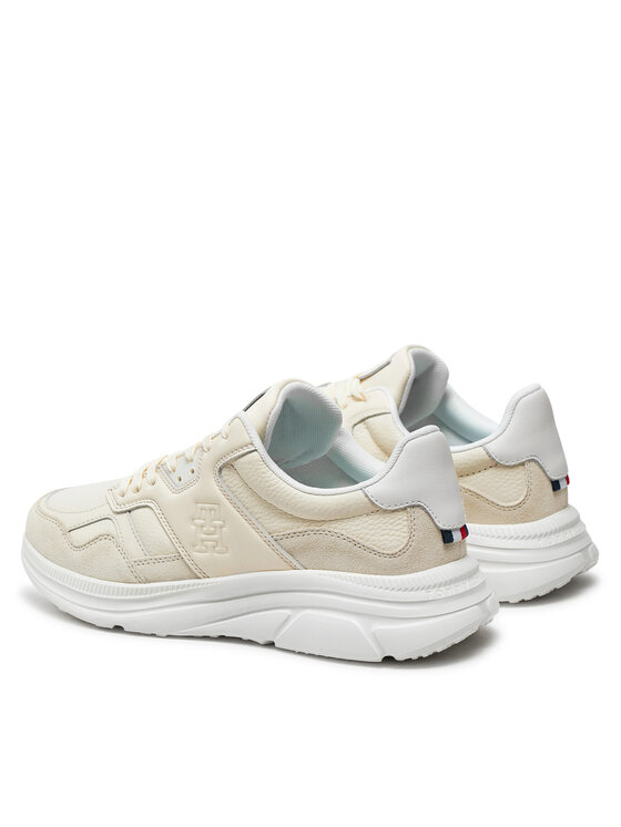 Tommy Hilfiger Tommy Hilfiger Sneakersy Modern Runner Best Lth Mix FM0FM04938 Beżowy