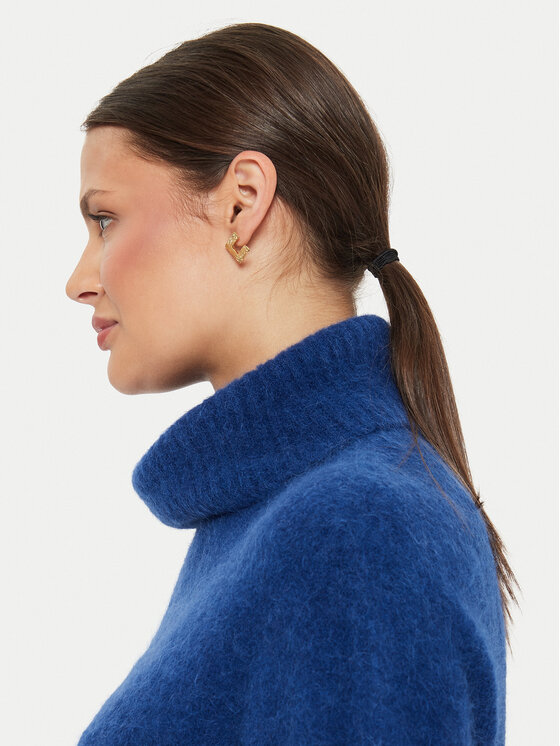 Kontatto Kontatto Rollkragenpullover 3M0233 Dunkelblau Regular Fit