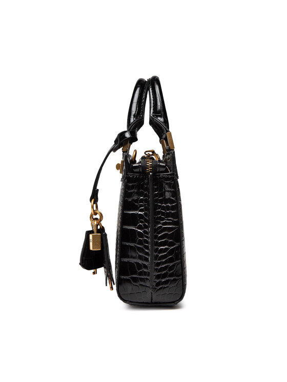 Guess Sac à main Katey Croc Luxury Satchel HWCB84 94260 Noir