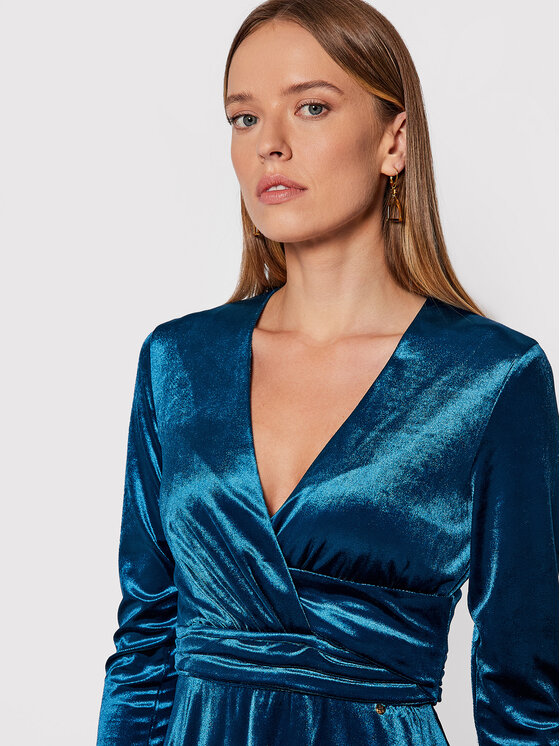 Nissa Nissa Každodenné šaty RS12632 Modrá Regular Fit