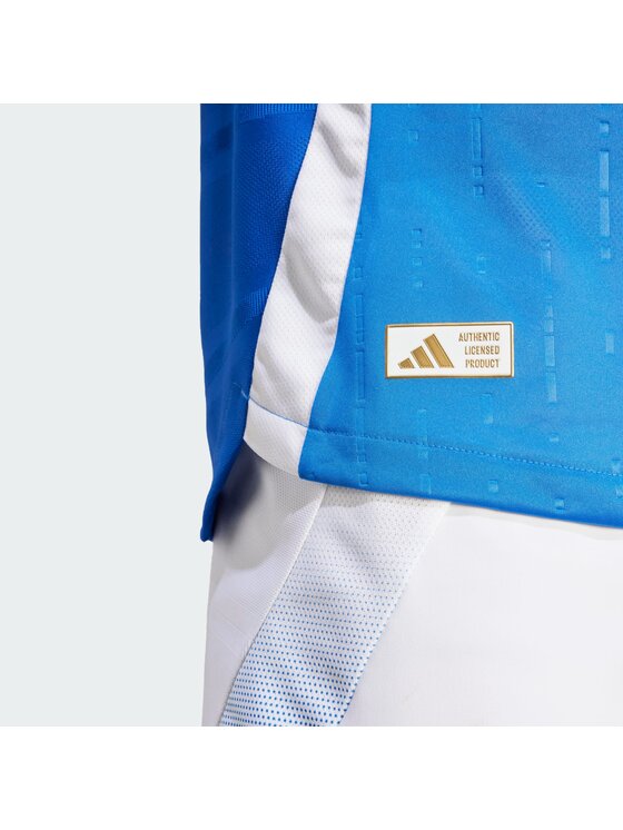 adidas adidas Koszulka techniczna Italy 2024 Home Authentic Jersey Niebieski jasny Slim Fit
