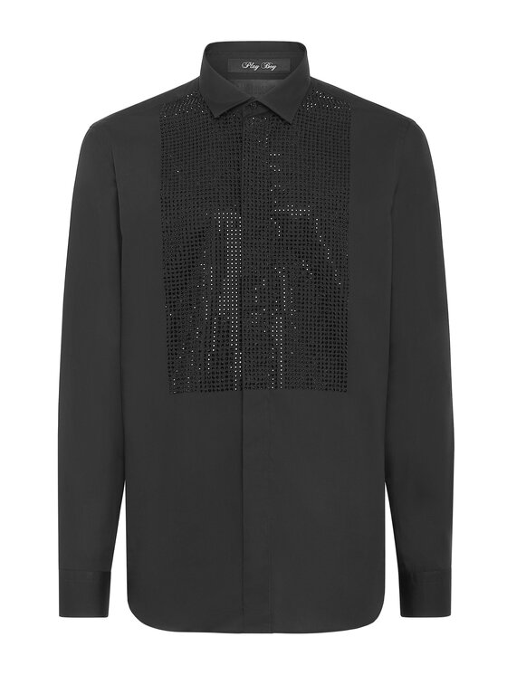 PHILIPP PLEIN PHILIPP PLEIN Koszula 8773 Czarny Regular Fit