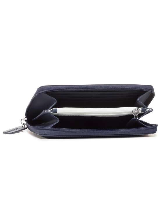Lacoste Lacoste Liels sieviešu maks L Zip Wallet NF2900PO Tumši zils
