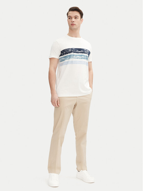 INDICODE INDICODE T-Shirt Caron 41-051 Granatowy Regular Fit