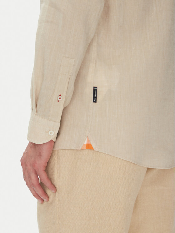 Hechter Paris Hechter Paris Koszula 60356 151600 Beżowy Regular Fit