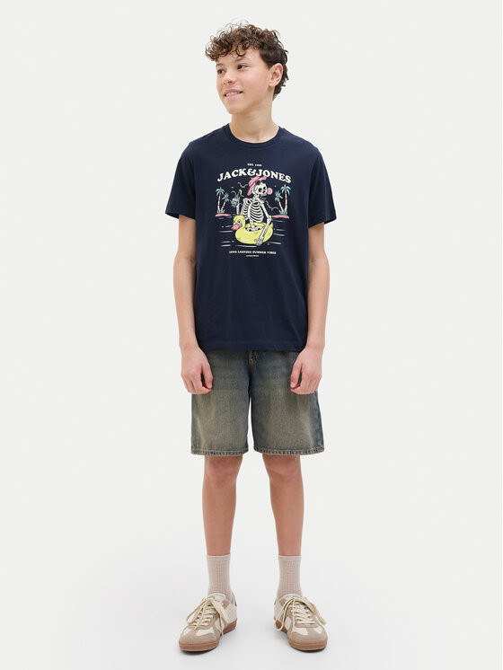 Jack&Jones Junior Jack&Jones Junior Majica Elijah 12269825 Mornarsko modra Regular Fit