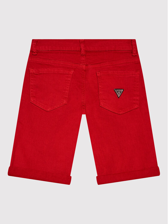 Pantaloncini di jeans L1RD03 WE620 Rosso Regular