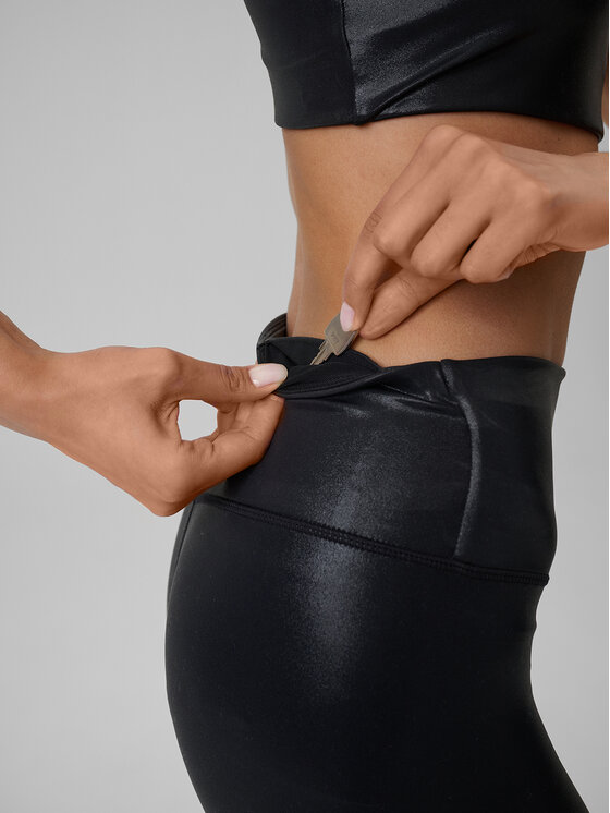 4F 4F Legginsy YOGA Czarny Slim Fit