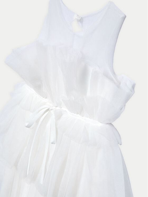 Abel & Lula Abel & Lula Sukienka elegancka 5036 Biały Regular Fit