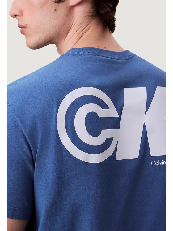 Calvin Klein Jeans Calvin Klein Jeans T-shirt SS 20S CK SPORT LOGO Blu Casual Fit