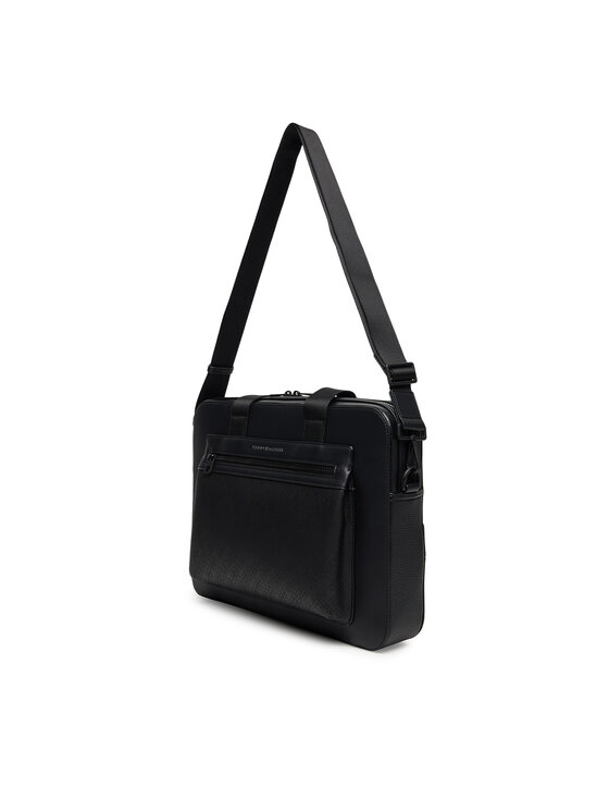 Tommy Hilfiger Tommy Hilfiger Чанта за лаптоп Th Monogram Computer Bag AM0AM13835 Черен