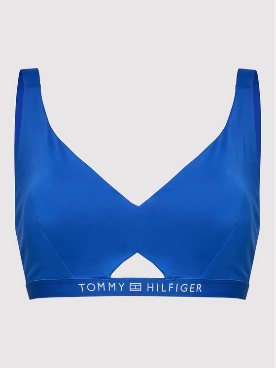 Tommy Hilfiger Curve Bikinio viršus UW0UW03363 Mėlyna