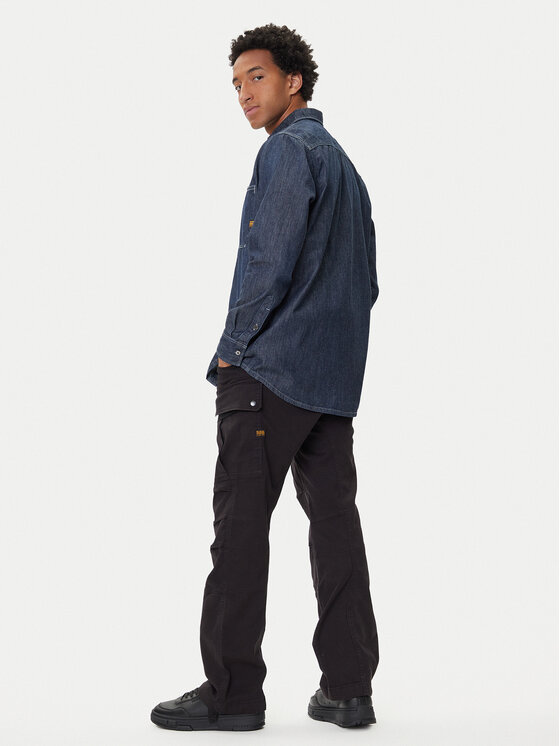 G-Star Raw G-Star Raw Hlače 3D D26950-C106 Crna Straight Fit