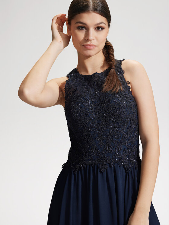 Hey Kyla Hey Kyla Rochie de seară 5AG028HK Bleumarin Regular Fit