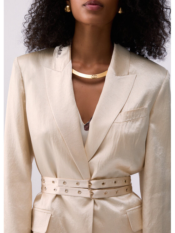 Liu Jo Liu Jo Giacca da abito CA6146T450AP9572 Crema Regular Fit