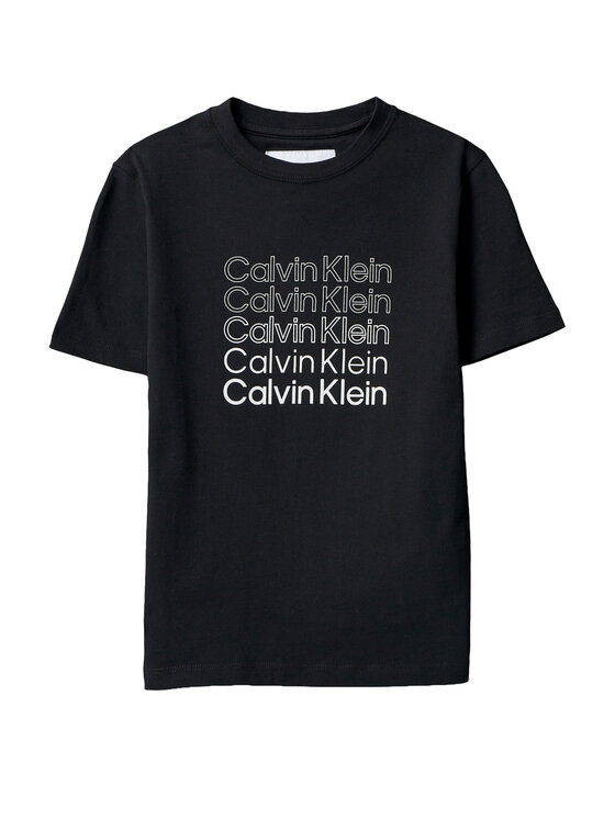 Calvin Klein Jeans Calvin Klein Jeans Póló LVCKSJA10B Fekete Regular Fit