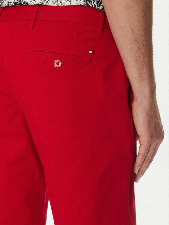 Tommy Hilfiger Tommy Hilfiger Pantaloncini di tessuto Brooklyn MW0MW23563 Rosso Regular Fit