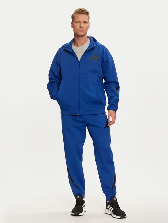 adidas adidas Majica dugih rukava Z.N.E. JF6388 Plava Regular Fit