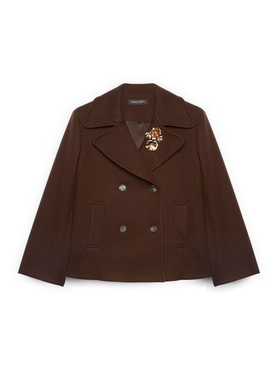 Fiorella Rubino Fiorella Rubino Cappotto invernale 8024T000372N032 Marrone A-Line Fit