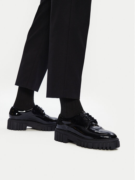 Clarks Clarks Оксфорди Page Walk 26178685 Чорний