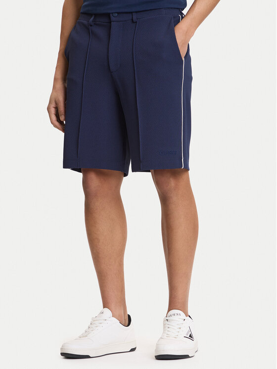 Guess Guess Pantaloni scurți sport Z6GD11 K3210 Bleumarin Regular Fit