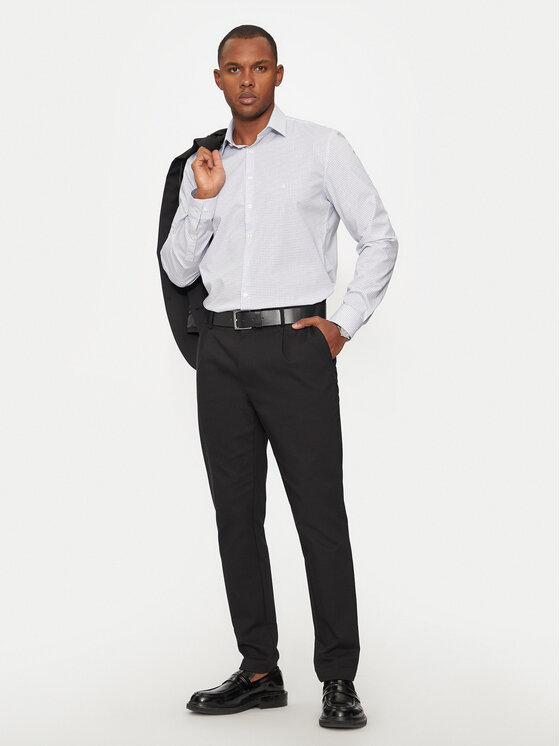 Calvin Klein Calvin Klein Košile K10K114023 Bílá Slim Fit