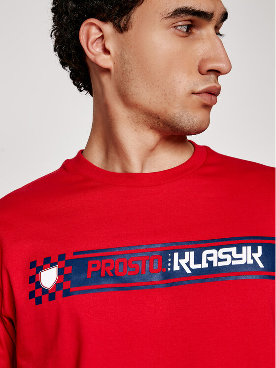 T-shirt KLASYK Last Lap 1023 Rosso Regular Fit