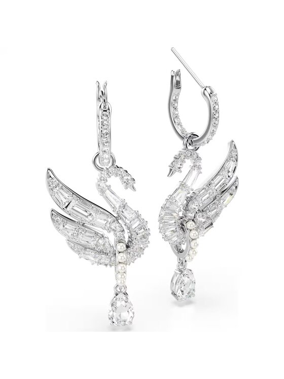 Swarovski Swarovski Auskarai Swan 5723388 Sidabrinė