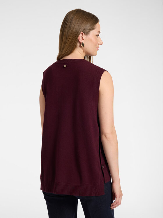 Elena Mirò Elena Mirò Sweter M212Z000986N039 Bordowy Boxy Fit