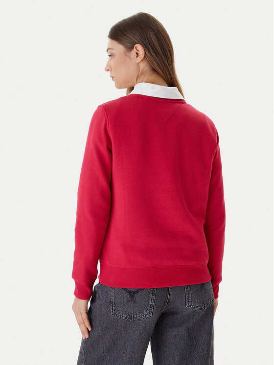 Tommy Jeans Tommy Jeans Суитшърт Flag DW0DW19959 Розов Regular Fit