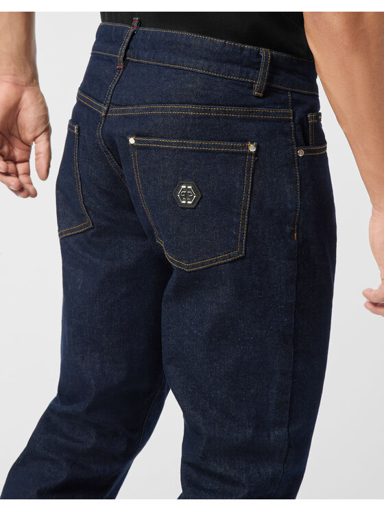 PHILIPP PLEIN PHILIPP PLEIN Jeansy 25919 Modrá Straight Leg